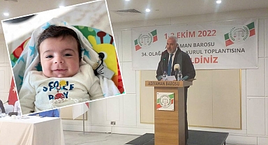 Adıyaman Baro Başkanlığına seçildi! Urfa'daki Yağız bebek için destek istedi!