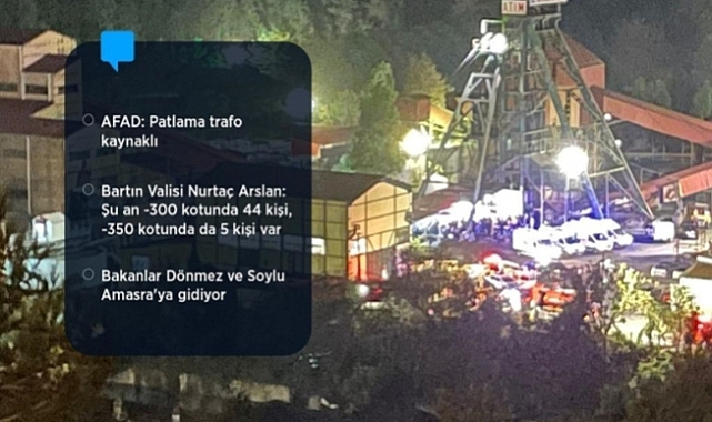 Bartın'da maden ocağı faciası