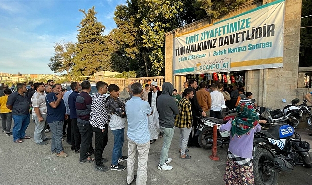 HALİLİYE BELEDİYESİNDEN 10 BİN KİŞİYE TİRİT İKRAMI