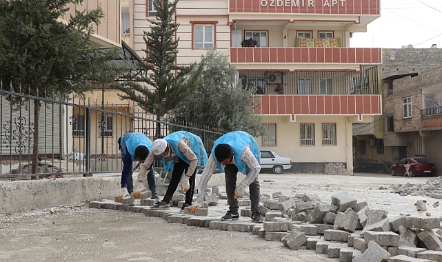 HALİLİYE’DE 4 MAHALLE DAHA PARKE TAŞIYLA DÖŞENİYOR