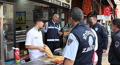 Büyükşehir zabıtasından tarihi çarşıda denetim!