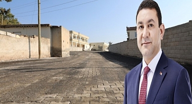 Harran'da Kilitli Parke Taşı Çalışmaları Devam Ediyor