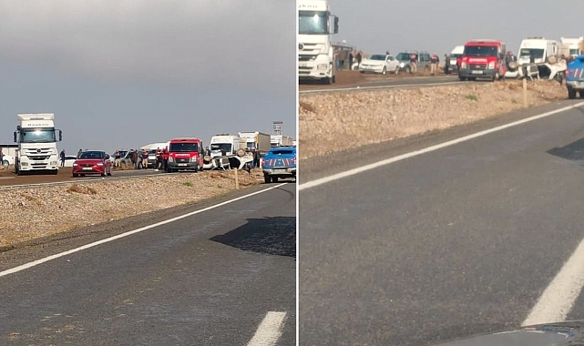 Urfa’da araç kontrolden çıkıp takla attı! Sürücü yaralandı!