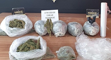 Urfa'da 6 kilo 750 gram esrar maddesi ele geçirildi