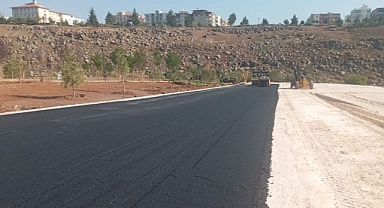 Viranşehir Millet Bahçesi yollarında asfalt çalışması başladı!