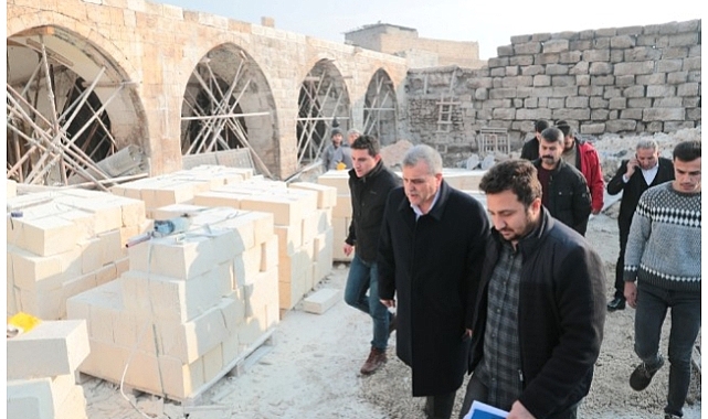 Başkan Beyazgül ile bir tarihi han daha turizme kazandırılıyor