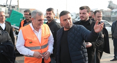 Başkan Beyazgül Yol Çalışmalarını İnceledi