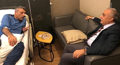 Fakıbaba'dan bıçaklı saldırıya uğrayan Öztürk Yılmaz'a ziyaret!