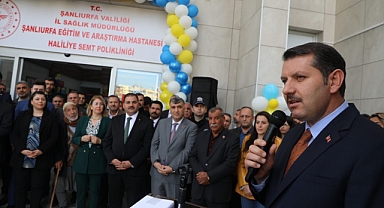Haliliye’deki hastanenin açılışı yapıldı!