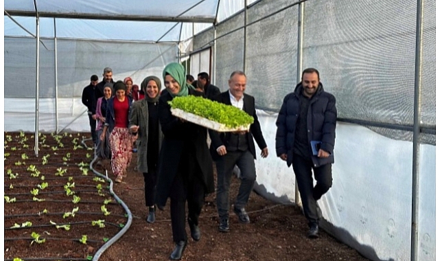 Serada ilk sebze ürünlerinin ekimini yaptı