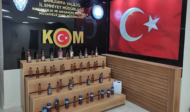Urfa’da sahte alkol ele geçirildi!