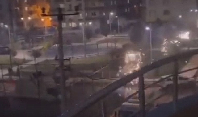 Elektrik kabloları alev aldı!