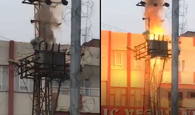 Korku dolu anlar! Misket bombası gibi patladı!