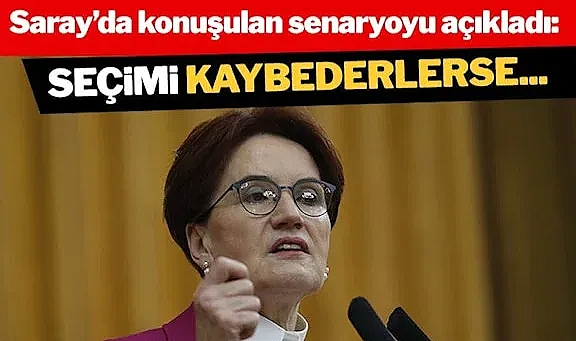 Meral Akşener, Saray’da konuşulan senaryoyu açıkladı