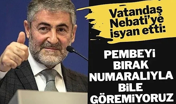 Vatandaştan Nebati’ye tepki: