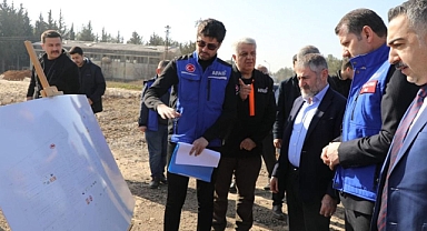Bakan Nebati incelemelerde bulundu! Urfa'daki konteynır kent için çalışmalar sürüyor!