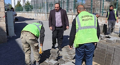 Viranşehir'de üst yapı çalışması: Başkan Ekinci yerinde inceledi!