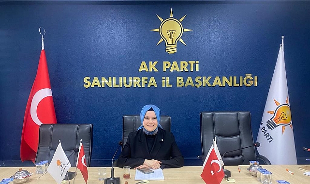AK Parti Şanlıurfa İl Kadın Kolları Başkanı Demet Saatçi Güven'in 8 Mart Dünya Kadınlar Günü hasebiyle basın açıklaması