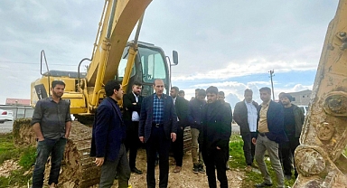 Akçakale Belediyesi Sele Karşı Gece Gündüz Sahada
