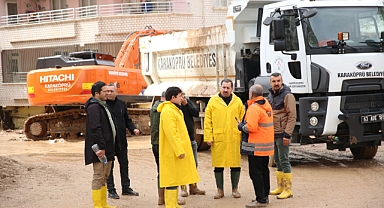 Başkan Baydilli Sel Sonrası Sahadan Ayrılmıyor