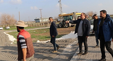 Başkan Ekinci, hafta sonunu sahada çalışmaları inceleyerek geçirdi