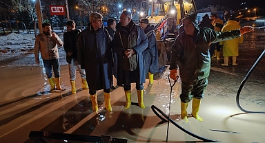 Başkan Kuş ve Ekibi 24 Saat Sahada