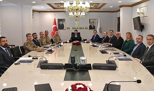 Şanlıurfa'da asayiş ve güvenlik toplantısı!