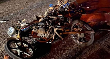 Urfa'da akşam saatlerinde motosiklet ile otomobil çarpıştı!