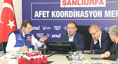 Urfa'da deprem toplantısı! Bakan Bozdağ da katıldı