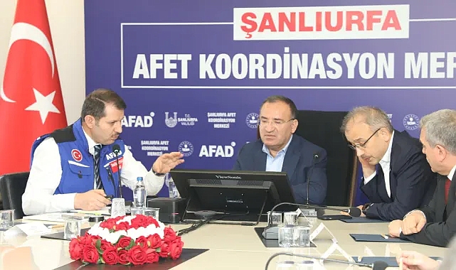 Urfa'da deprem toplantısı! Bakan Bozdağ da katıldı