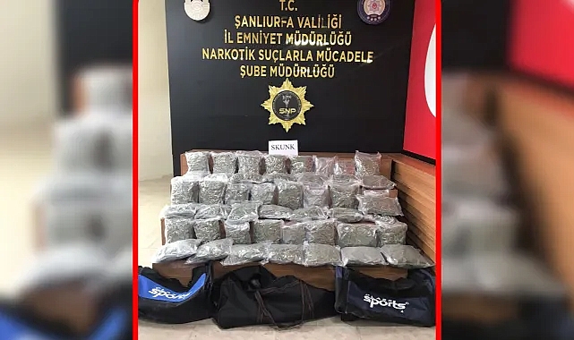 Urfa'da durdurulan çekiciden uyuşturucu çıktı!
