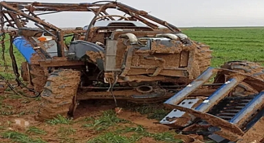Urfa'da traktöre yıldırım çarptı! Sürücü ağır yaralandı