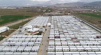 Deprem bölgesindeki çadır ve konteyner kentlere ilişkin açıklama !