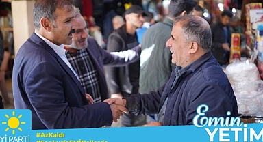 İYİ Aday Yetim Kunduracılar Çarşısını gezdi