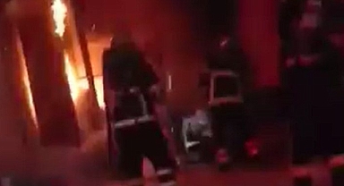 Urfa’da bir iş yerinde yangın çıktı !