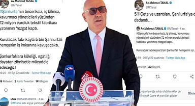 ‘Urfa'nın öz evlatlarına oy ver!’ Tanal’dan Bozdağ’a Yozgat göndermesi mi?