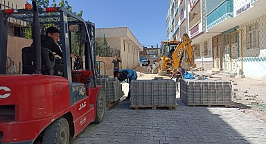 Eyyübiye’de Altı Mahallede Kilitli Parke Çalışması
