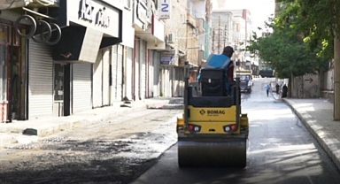 Haliliye’de sıcak asfalt çalışması