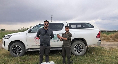 Urfa’da ağa takılmış halde bulundu!