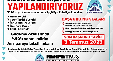 Borçtan Kurtulma Fırsatı 3 Temmuz’a Kadar Devam Ediyor