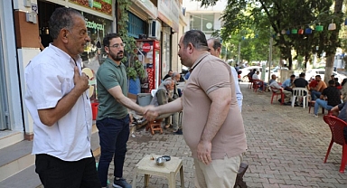 Ekinci Viranşehir'de vatandaşla bayramlaştı!