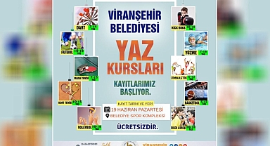 Haydi çocuklar spora! Viranşehir Belediyesi’nin yaz kursları başlıyor!