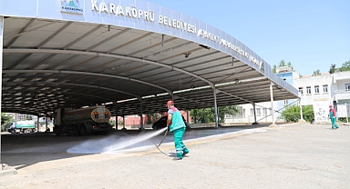 Karaköprü'de Kurban Kesim Alanları Pırıl Pırıl Ediliyor