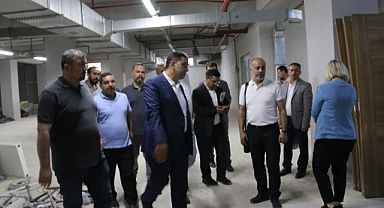 Sağlık Müdürü Solmaz Haliliye Ağız ve Diş Sağlığı Hastanesinde incelemelerde bulundu.