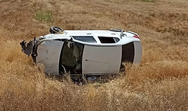 Şanlıurfa'da otomobil şarampole uçtu!