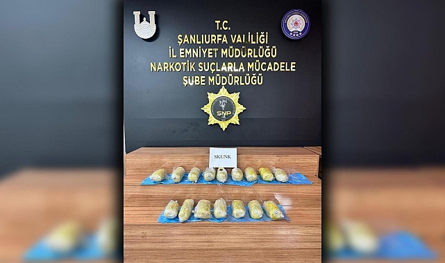 Urfa’da 11 kilodan fazla ele geçirildi: 1 gözaltı!