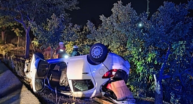Urfa’da araç takla attı: 2 yaralı!