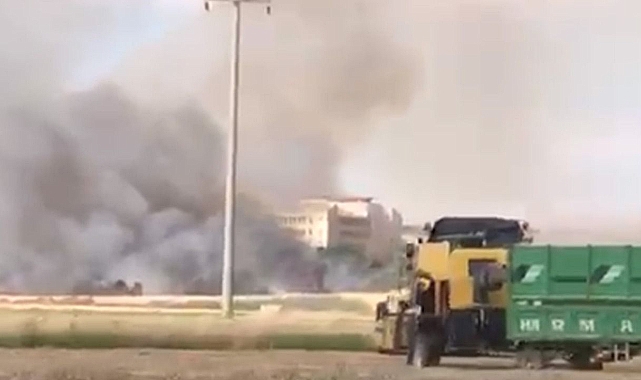 Urfa’da bu kez tarlada yangın çıktı!