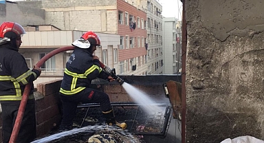 Urfa’da kilerde çıkan yangın korkuttu!