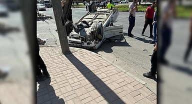 Urfa’da otomobil takla attı: Yaralılar var!